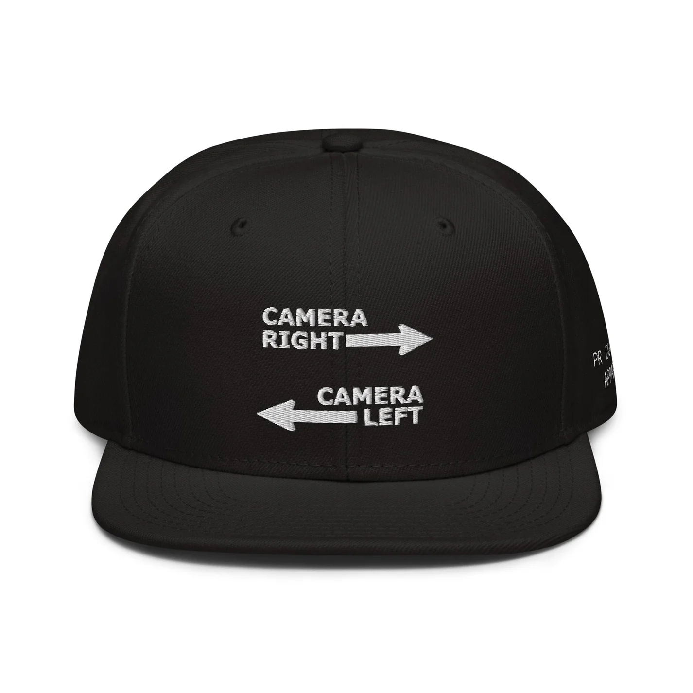 camera right camera left hat